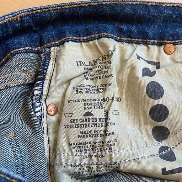 Blank NYC BNWOT Womens cuffed jean shorts distressed "the fulton" - Picture 6 of 9